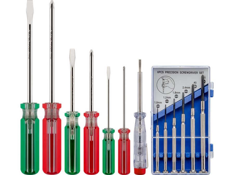 Elektronik værktøjssæt inkl. loddekolbe (20 dele)