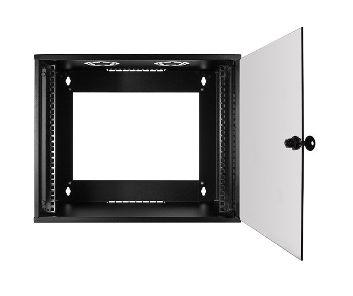 19" væg-rackskab - 9U 545 x 400, Sort