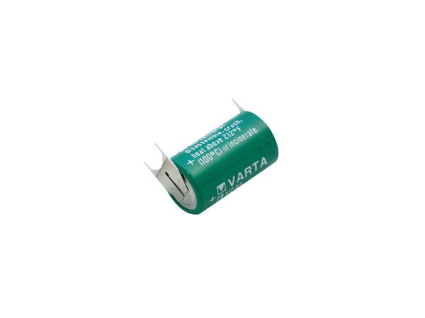 CR1/2AA Lithium batteri - 3V / 950mAh, m. 3 printben