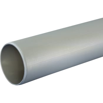 Wavin Ø50 mm afløbsrør PP grå uden muffe, 3000mm