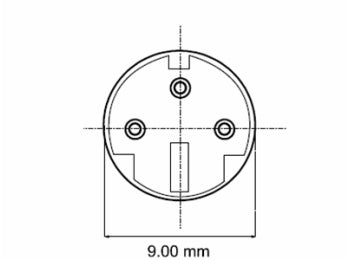 Mini-DIN stik - 3pol han