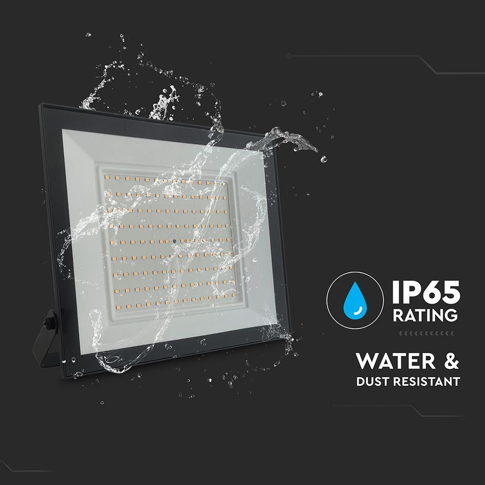 V-Tac 100W LED Projektør - Arbejdslampe til udendørs brug, 100W Effekt, 230V Input, 9500lm, RA80, IP65