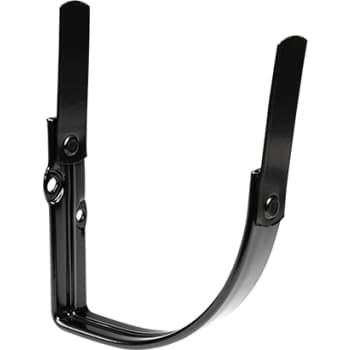 Plastmo konsoljern - halvrund 14" sort
