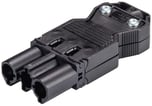 GST18I3 Stik skrue 250V/20A han 0,75-2,5mm2 Ø=6,5-10,5mm sort 92.732.3053.1