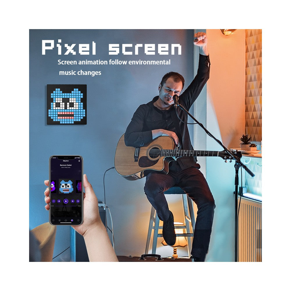 16x16 Pixel Bluetooth LED-display med 5V USB-strømforsyning - Effekt: 10W