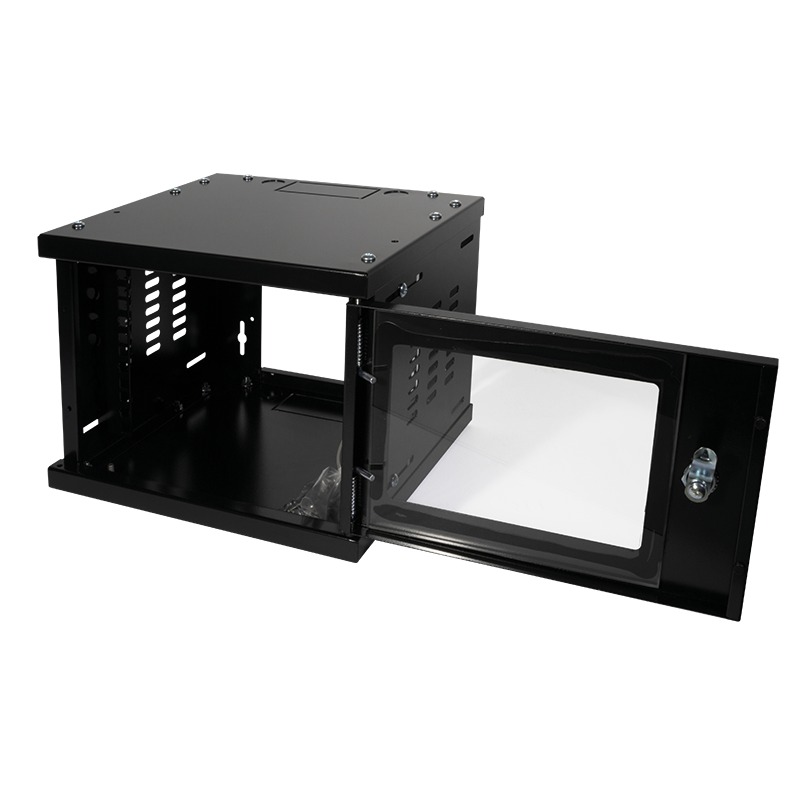 10" væg-rackskab - 4U B312xD300mm (SOHO) Sort