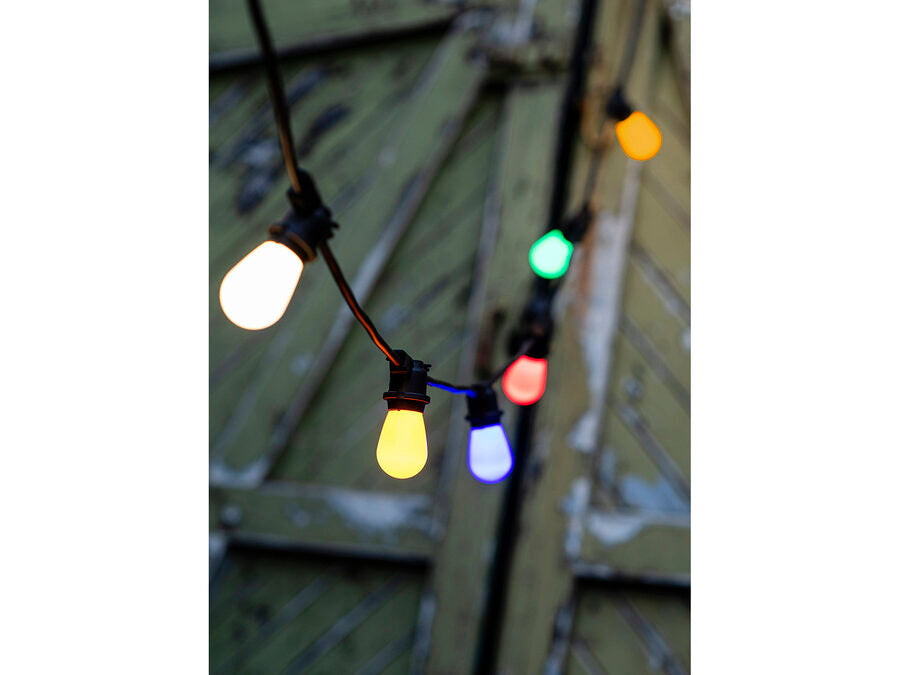 ST45 LED partypære - 230Vac 1W, E27 sokkel, GUL