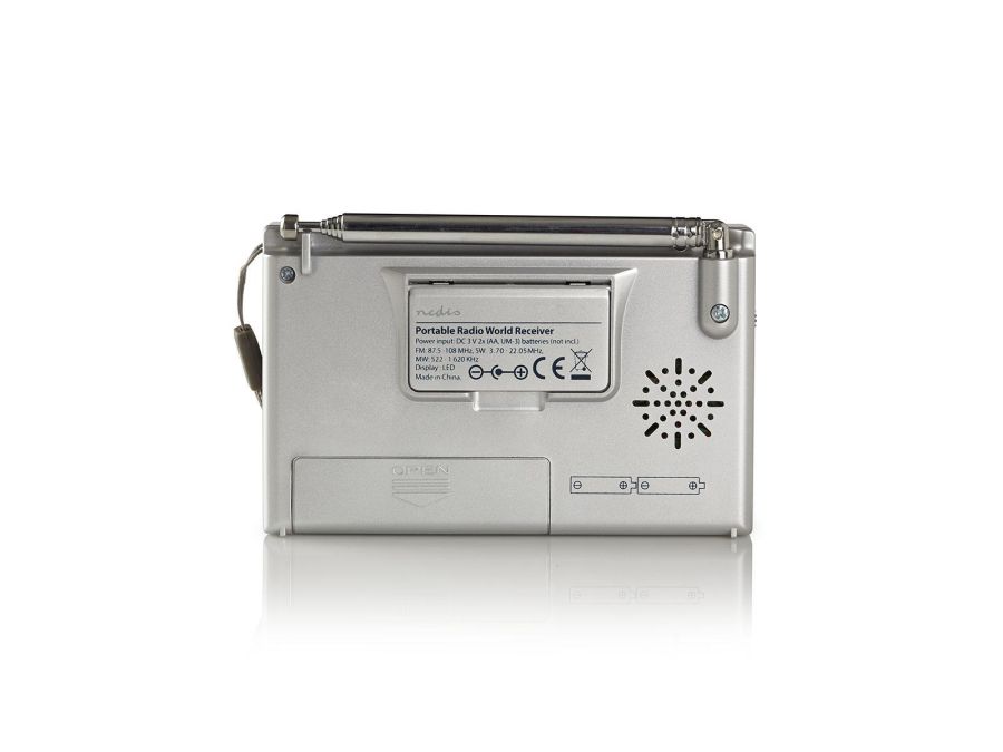 Bærbar AM/FM radio - Med vækkeur