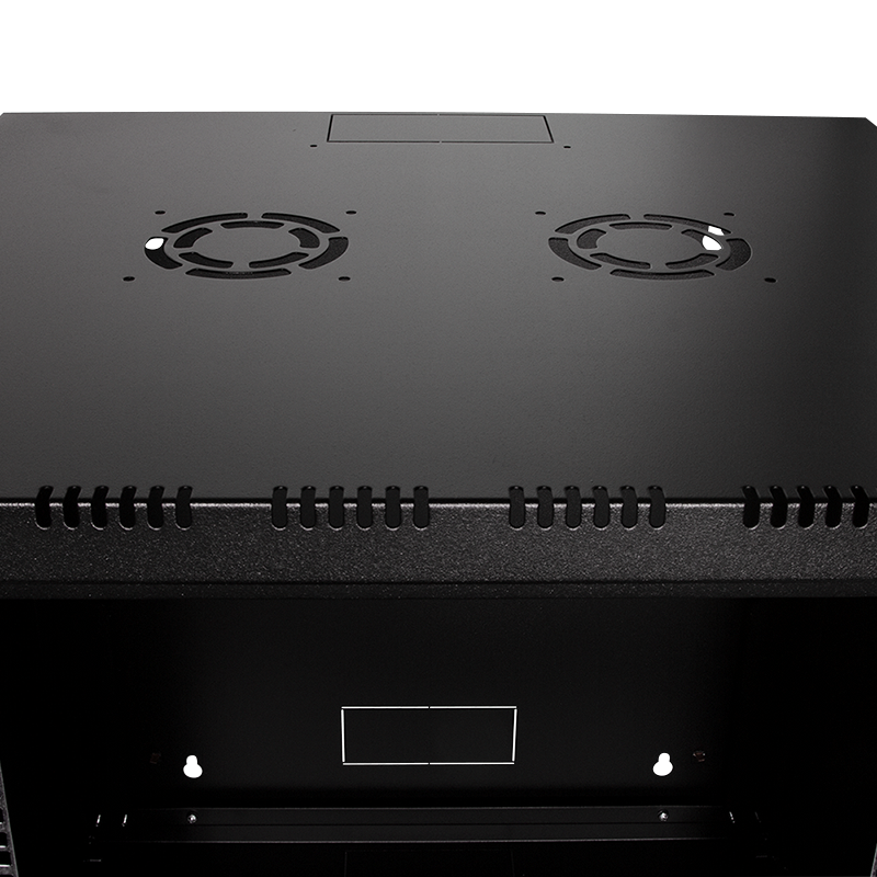 19" væg-rackskab - 12U B600xD560mm (Single) Sort