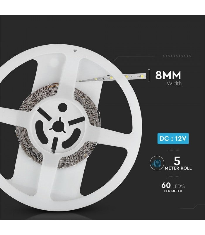 3,6W/m LED strip - 5m, blåt lys