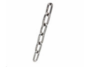 Kæde, langl. svejst, A2 rustfri stål 5mm (metervare)