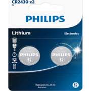 PHILIPS Lithium knapcellebatteri, CR2430, 2 stk.