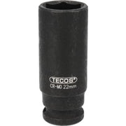 Tecos krafttop, 1/2", lang, 22 mm