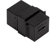 Keystone USB 3.1 fatning - 2 x USB-C hun, Sort