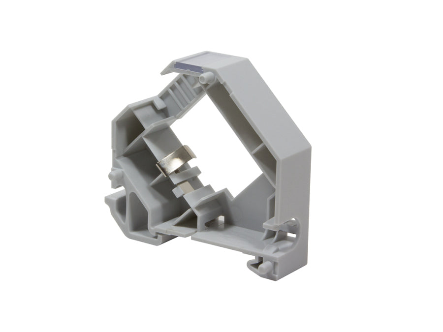 DIN-skinne adapter til 1x RJ45 Keystone modul, plast