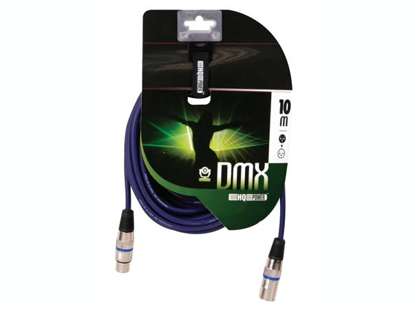 Prof. DMX kabel - 3P XLR han/hun (10m)