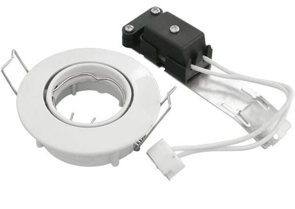 MR11 Downlight armatur m. kip - 12V / 20W, Hvid (IP20)