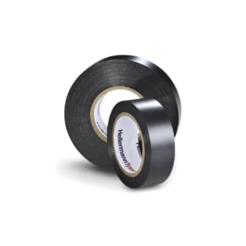 TAPE PVC VINYL SORT 0,21X38MM 20M