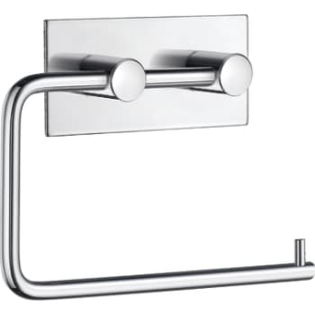 Smedbo beslagsboden selvklæbende toiletpapirholder, krom