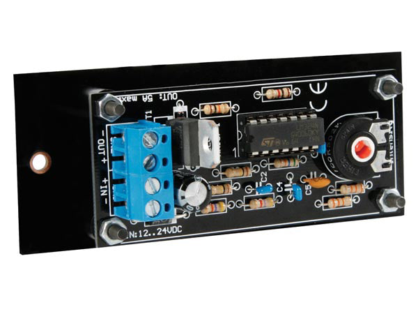 Lavspændings LED lysdæmper, 12-24V / 5A (færdigsamlet)