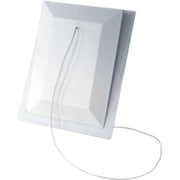 Klapventil 100x150 mm lukket model, hvid, type 110