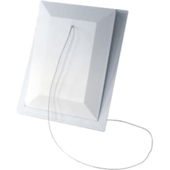 Klapventil 100x150 mm lukket model, hvid, type 110