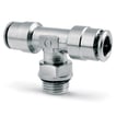 Push in fitting-swivel branch tee-8mm tube -3/8 thread 6432 8-3/8 SUPER-RAPID FITTING