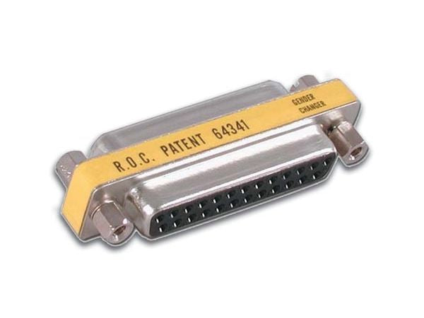 D-SUB mellemled - 2 x 25pol hun, Kort version
