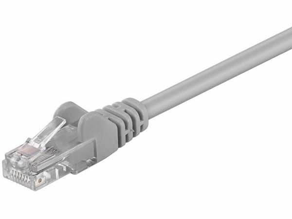 UTP netværkskabel - CAT5E, 2 x RJ45, Grå (20m)