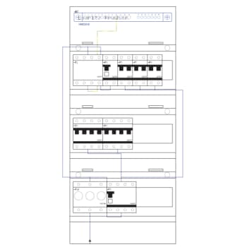 Boligtavle LLK3 T01.2030 m/transient T2/20 og sikringselem. hvid