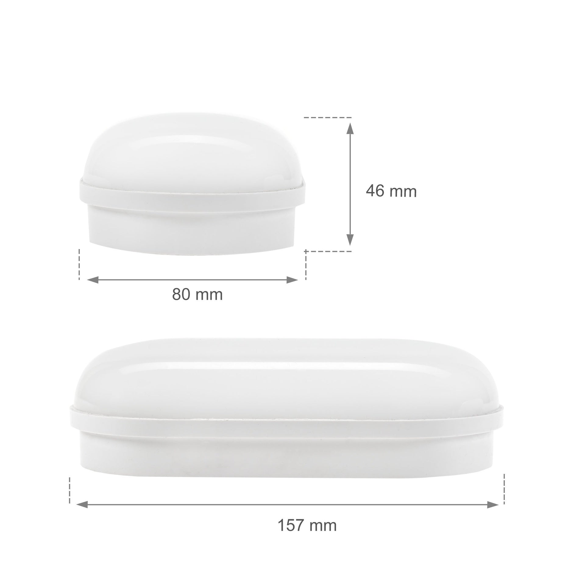 8W LED lampe 4000K Oval