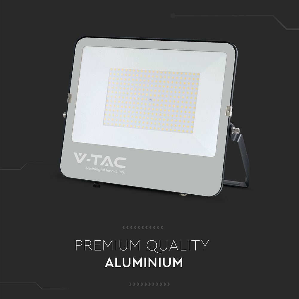V-Tac 200W LED projektør - 185LM/W, arbejdslampe, udendørs - 100W, 230V, 37000lm, RA70, 5 års garanti, IP65