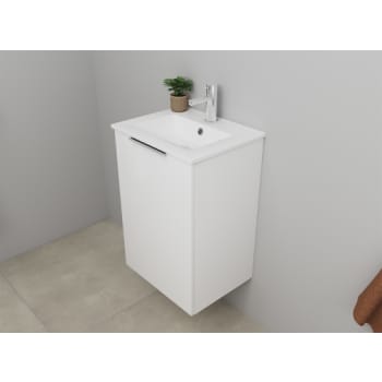 Sanibell Online møbelsæt 46x36cm hvid højglans med 1 låge