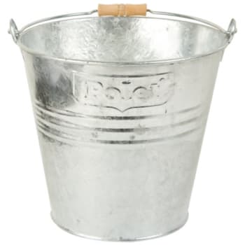 Polet galvaniseret spand, 14 l