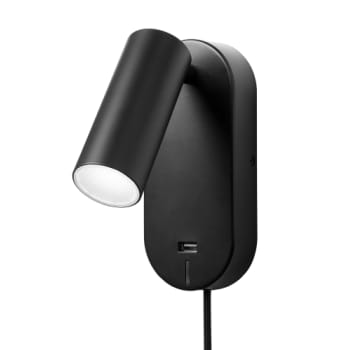 Væglampe Ego Usb Sort