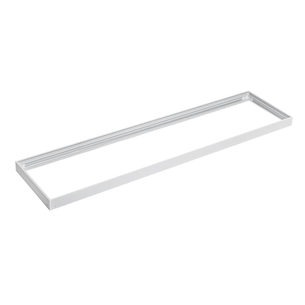 120x30 LED panelramme - Let montering, plasthjørner, skrufri design, hvid kant