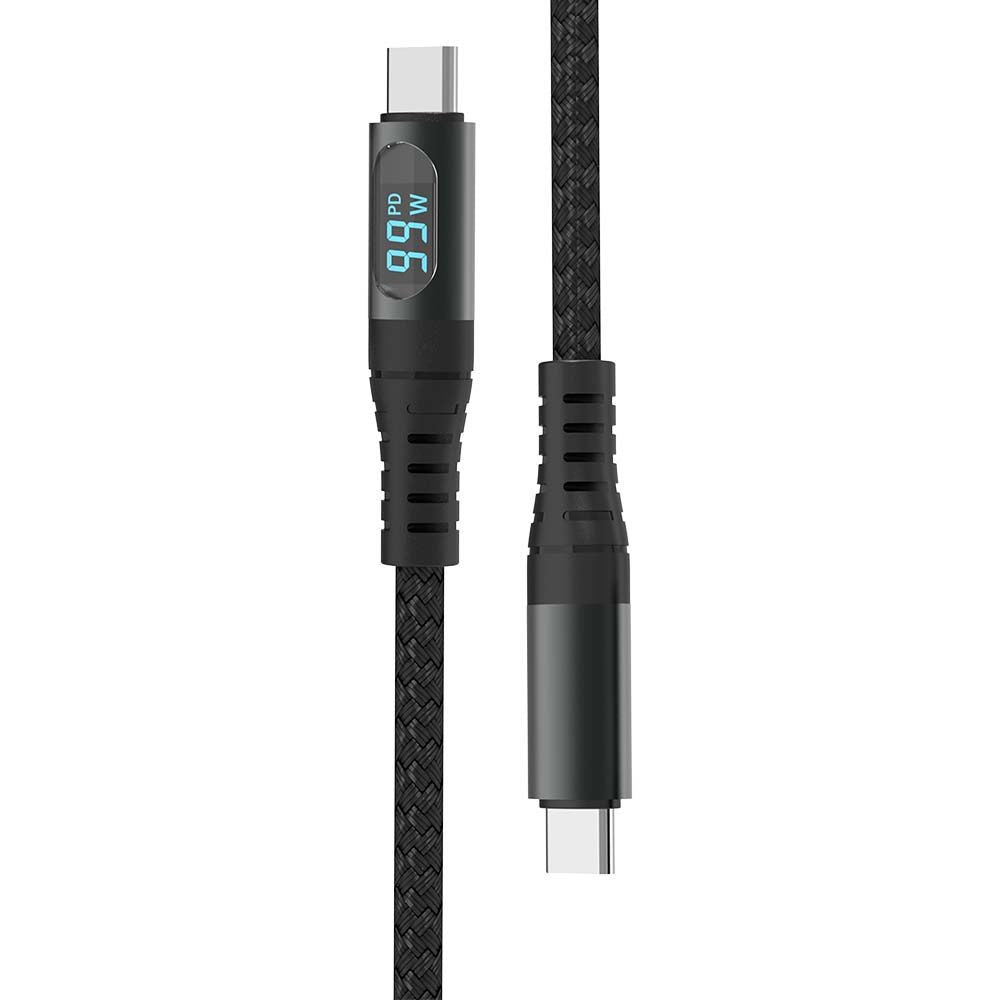 1m USB-C-kabel - sort