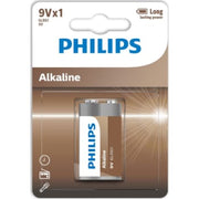 PHILIPS Tech alkaline batteri, 9V LR61, 1 stk.