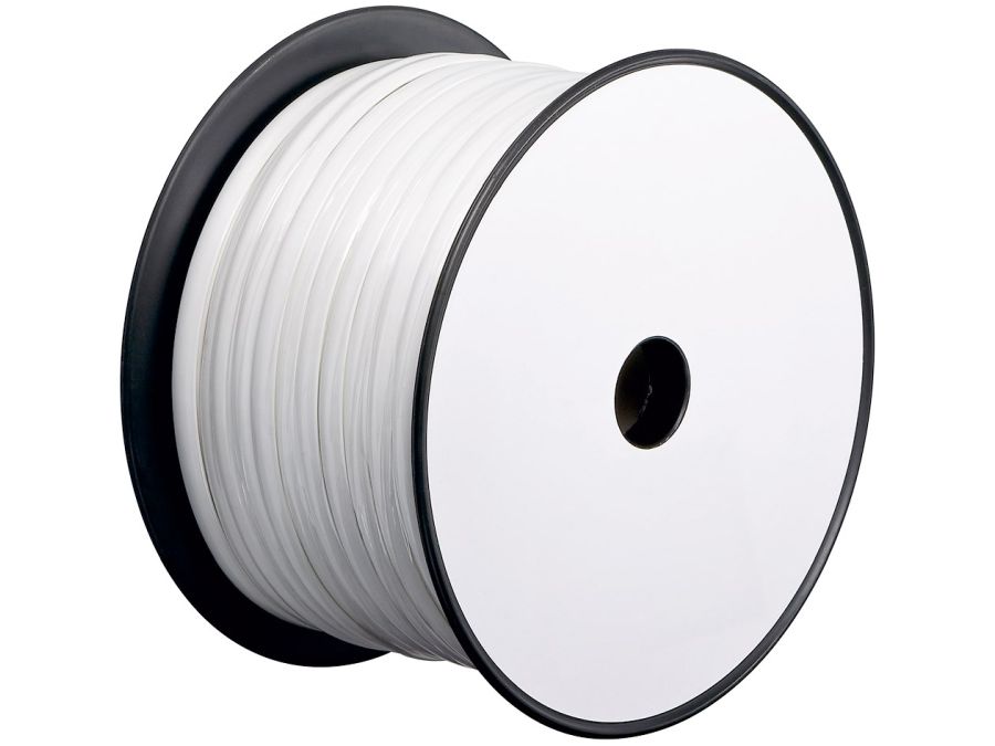 Telefonledning - 4 x 0,08mm² FK4 CU trådet, Hvid (metervare)