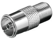 F hun til COAX(TV) hun - HQ (IEC 9,5mm)