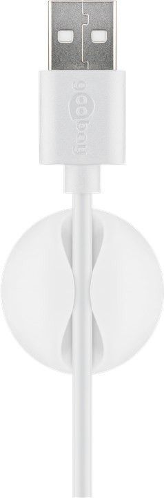 Fleksible kabelholdere - Selvklæbende, Hvid (5 stk.)