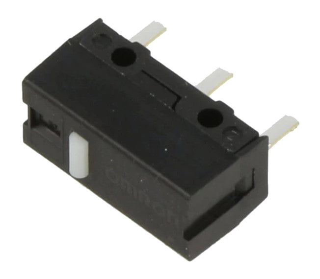 Mikroswitch u. arm - 1mA/6Vdc, OFF-(ON) SPST-NO, loddeben