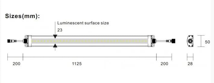 LEDlife 50W Philips LED vækstarmatur - 112,5 cm, RA95, fuldt spektrum, IK05, IP65