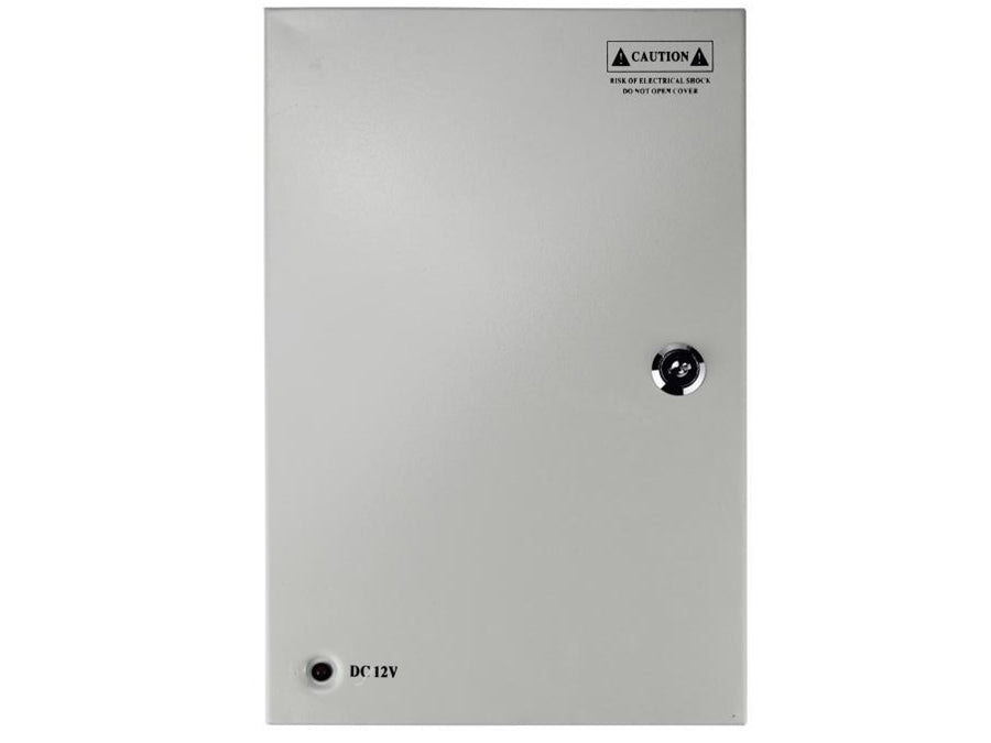 CCTV strømforsyning - 12VDC / 12,5A stabilisert, 18 udgange