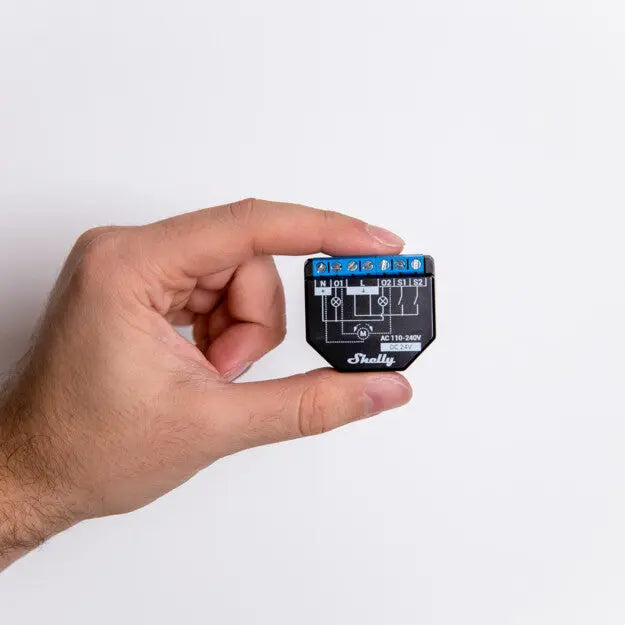 Shelly Plus 2PM - WiFi relæ/jalousi, 2 kanaler