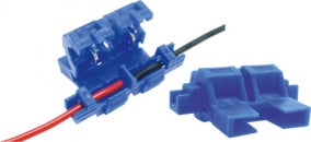 Inline autosikringsholder - Blå, 20A, Klemmemont. 0,8-2mm²