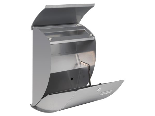 Postkasse - NICE, Sølvgrå