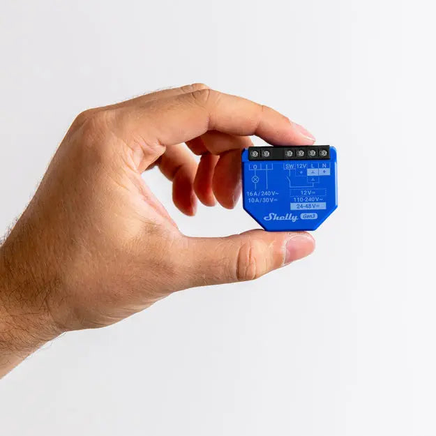 Shelly 1 Gen3 - WiFI relæ potentialfrit kontaktsæt