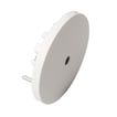 Lampeudtag ø80mm med jord hvid 9-652-1