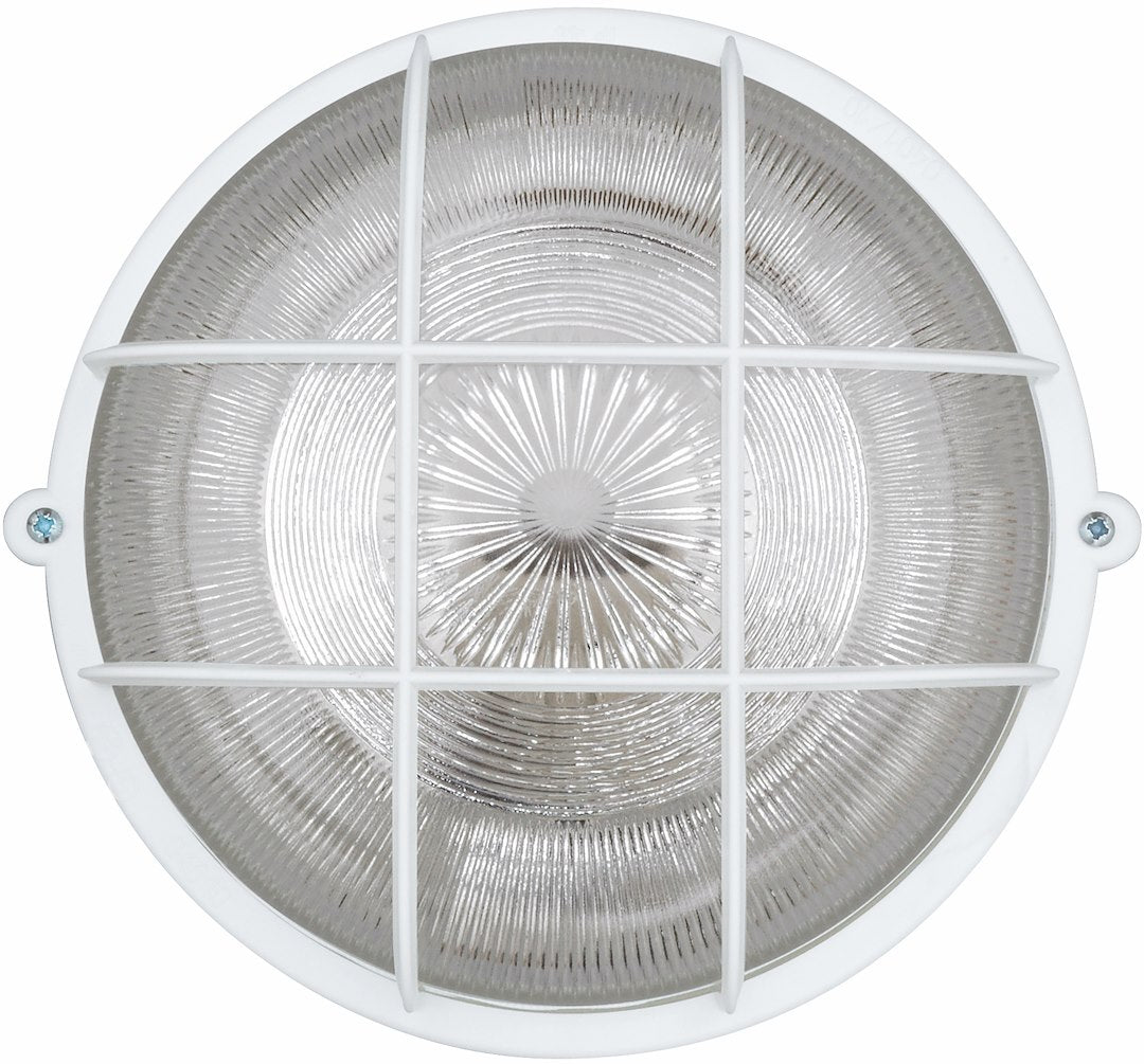 SKOTLAMPE RUND 1X100W HVID